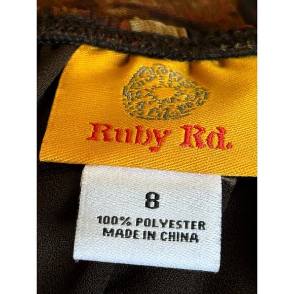 Ruby Road brown pleated maxiskirt, 8, bohemian, flowy, prairiecore, western - Picture 4 of 5